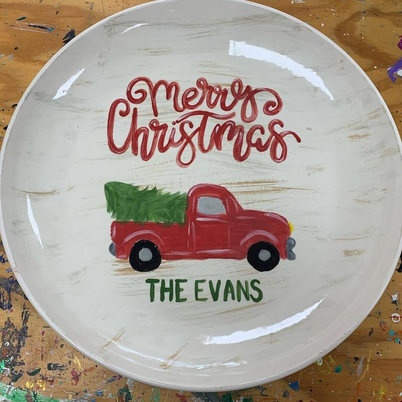 Art Kit: Santa cookie plate (studio pick up) - Akron ArtWorks